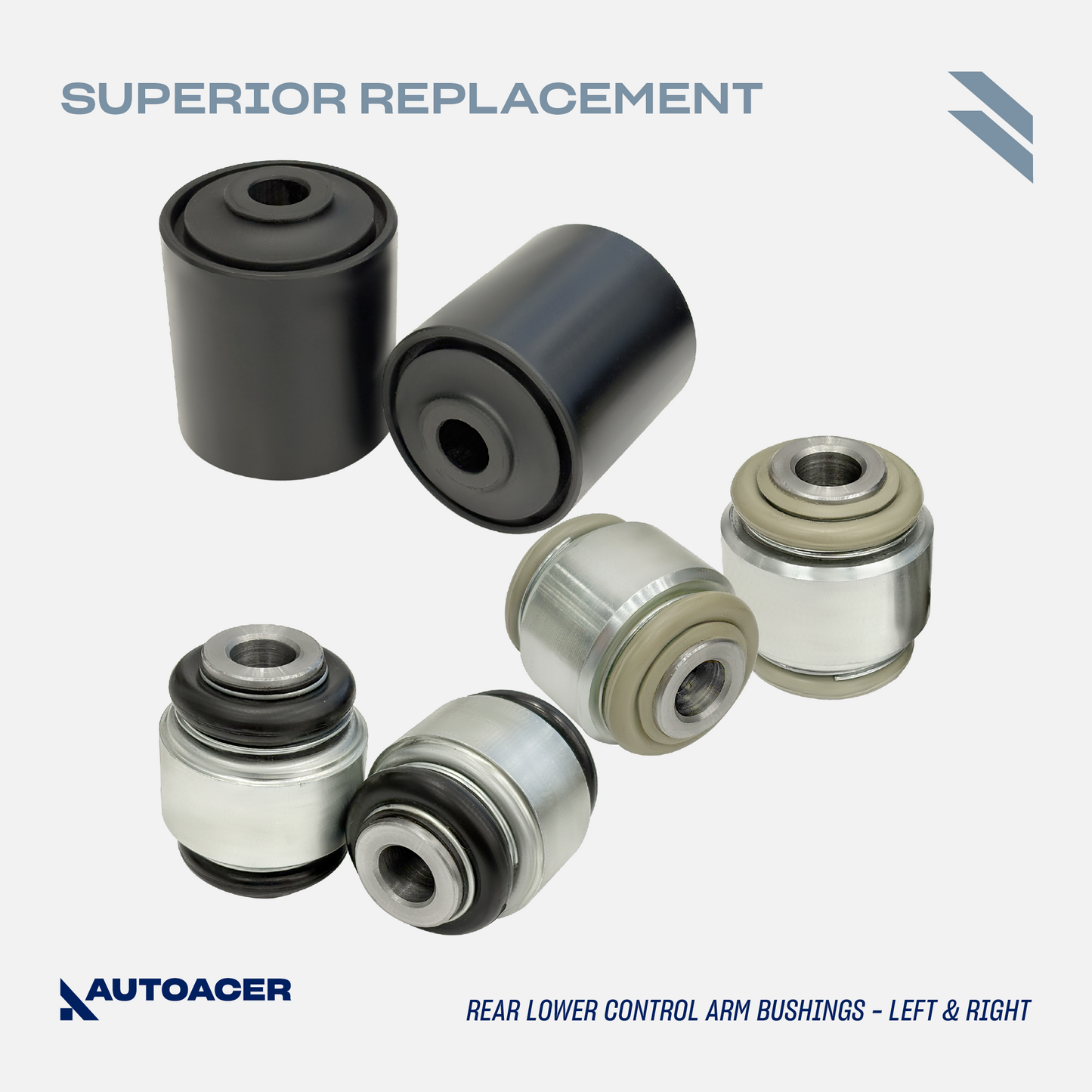 AUTOACER Front Rear Suspension Kit 22p - Control Arms, Bushings, Ball Joints, Stabilizer Bar Links & Tie Rods For JAGUAR S-TYPE 1999 - 2003 