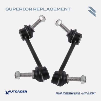 AUTOACER Front Rear Suspension Kit 22p - Control Arms, Bushings, Ball Joints, Stabilizer Bar Links & Tie Rods For JAGUAR S-TYPE 1999 - 2003 
