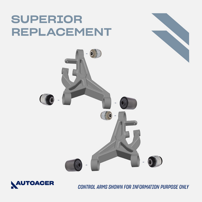 AUTOACER Front & Rear Suspension Kit 26p - Control Arms, Bushings, Ball Joints 14mm, Stabilizer Bar Links, Tie Rods & Sway Bar Bushings For JAGUAR S-TYPE 1999 - 2003