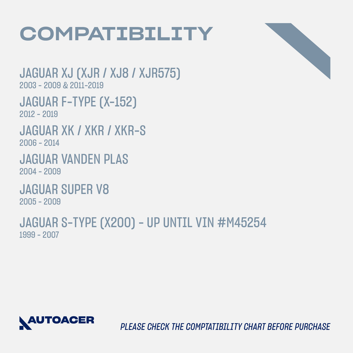 AUTOACER - Front Upper Control Arm Kit 2 pcs with Ball Joint & Bushings Fitted for JAGUAR S-TYPE, XJ (XJR / XJ8 / XJR575), XK / XKR / XKR-S, F-TYPE, VANDEN PLAS, SUPER V8