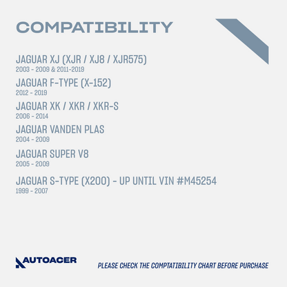 AUTOACER - Front Upper Control Arm Kit 2 pcs with Ball Joint & Bushings Fitted for JAGUAR S-TYPE, XJ (XJR / XJ8 / XJR575), XK / XKR / XKR-S, F-TYPE, VANDEN PLAS, SUPER V8