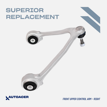 AUTOACER - Front Upper Control Arm Kit 2 pcs with Ball Joint & Bushings Fitted for JAGUAR S-TYPE, XJ (XJR / XJ8 / XJR575), XK / XKR / XKR-S, F-TYPE, VANDEN PLAS, SUPER V8