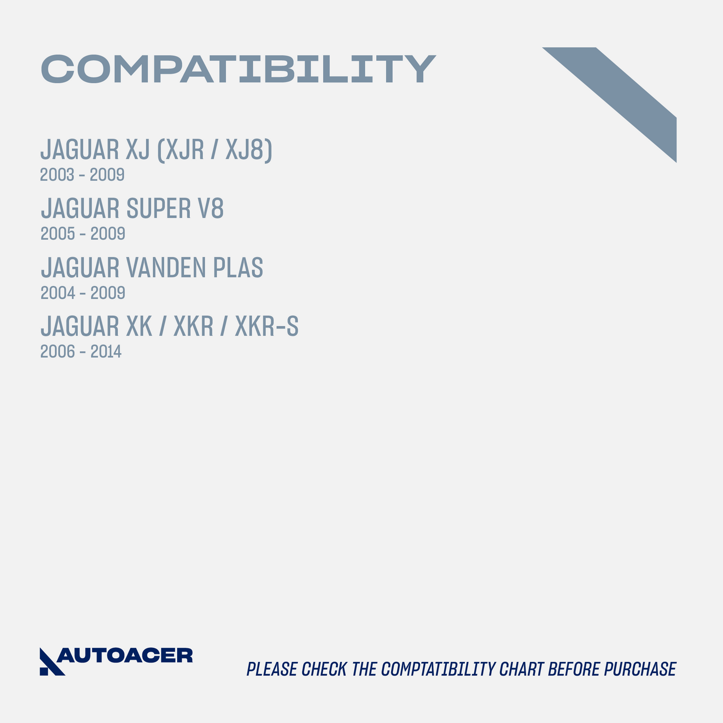 AUTOACER Front Upper & Lower Control Arm Kit 4 Pcs for S-TYPE, XJ (XJR / XJ8), SUPER V8, VANDEN PLAS, XK / XKR / XKR-S