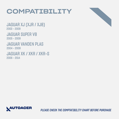 AUTOACER Front Upper & Lower Control Arm Kit 4 Pcs for S-TYPE, XJ (XJR / XJ8), SUPER V8, VANDEN PLAS, XK / XKR / XKR-S