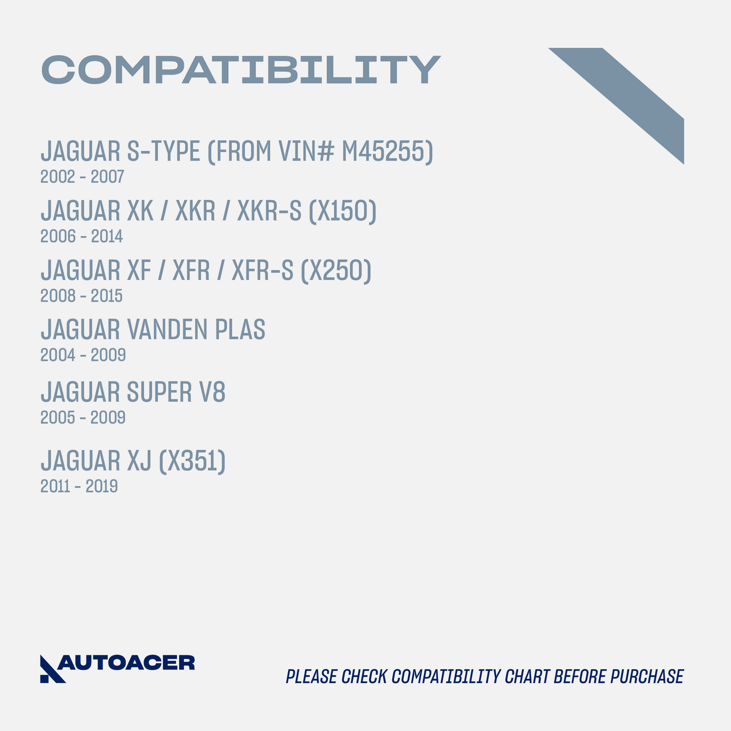 AUTOACER - Rear Upper Control Arms, Lower Hydra Bushings, Tie Rod Assembly and Sway Bar Links 12 Pcs for S-TYPE, XK / XKR / XKR-S, XF / XFR / XFR-S, Vanden Plas, Super V8, XJ