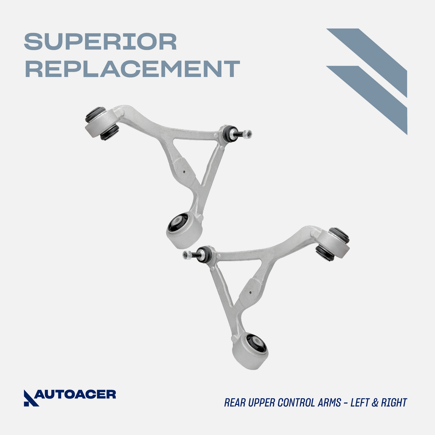 AUTOACER - Rear Upper Control Arms, Lower Hydra Bushings, Tie Rod Assembly and Sway Bar Links 12 Pcs for S-TYPE, XK / XKR / XKR-S, XF / XFR / XFR-S, Vanden Plas, Super V8, XJ