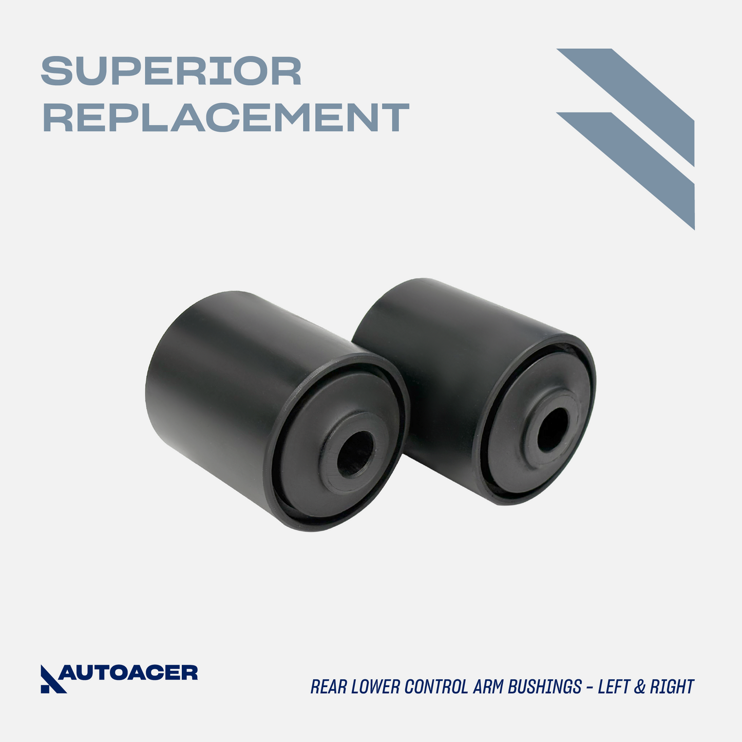 AUTOACER Rear Upper Control Arms & Lower Control Arm Hydra Bushings 8 Pc for XK XKR XJ XJR XF XFR SUPER V8 VANDEN PLAS S-TYPE
