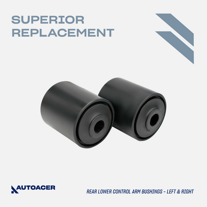 AUTOACER Rear Upper Control Arms & Lower Control Arm Hydra Bushings 8 Pc for XK XKR XJ XJR XF XFR SUPER V8 VANDEN PLAS S-TYPE