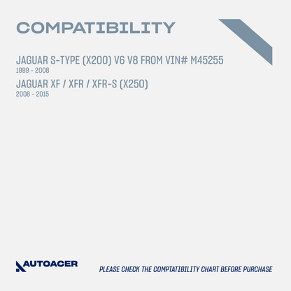 AUTOACER - Front Upper Control Arm Kit 2 Pcs with Ball Joint and Bushes Fitted for JAGUAR S-TYPE V6 V8 1999 - 2008, XF / XFR / XFR-S 2008 - 2015