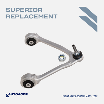 AUTOACER - Front Upper Control Arm Kit 2 Pcs with Ball Joint and Bushes Fitted for JAGUAR S-TYPE V6 V8 1999 - 2008, XF / XFR / XFR-S 2008 - 2015