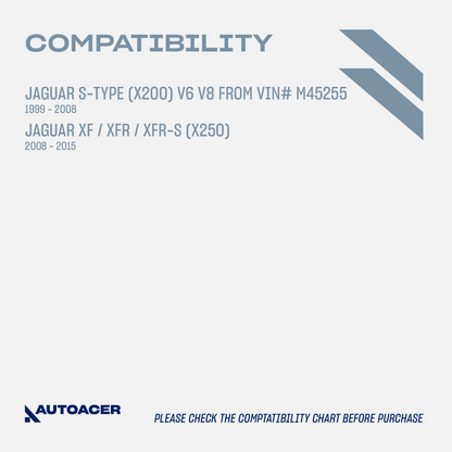 AUTOACER Front Upper & Lower Control Arm Kit 4 Pcs with Ball Joints and Bushings Fitted - Fits S-Type V6 V8 1999 - 2008, XF / XFR / XFR-S (X250) 2008 - 2015