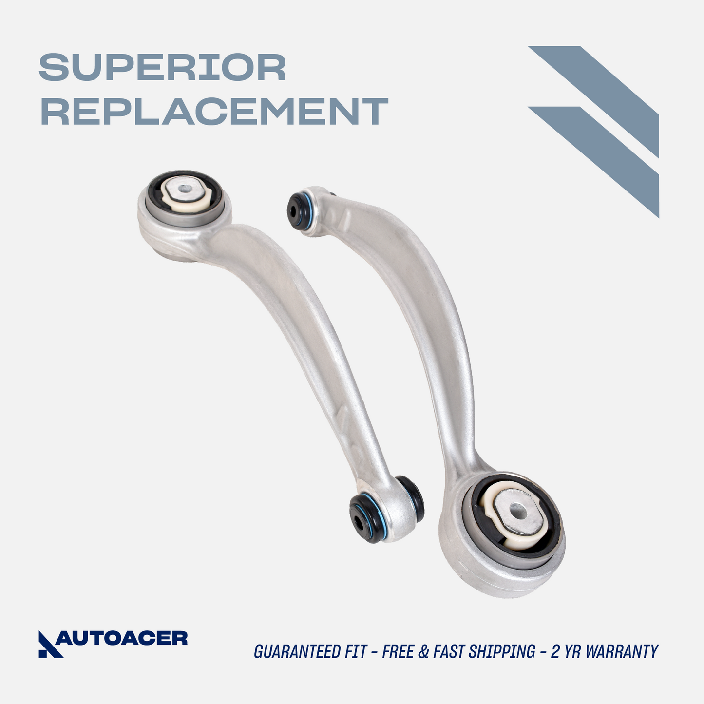 AUTOACER Front Lower Forward Control Arm Kit 2 Pcs for S-TYPE V6 V8, XJ / XJR / XJ8, SUPER V8, VANDEN PLAS, XK, XF / XFR / XFR-S