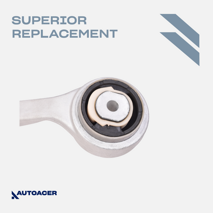 AUTOACER - Front Lower & Lower Control Arm Kit with Bushings Fitted 4 Pcs Fits S-TYPE, XF (XFR / XFR-S), XJ (XJR / XJ8), SUPER V8, VANDEN PLAS, XK / XKR / XKR-S