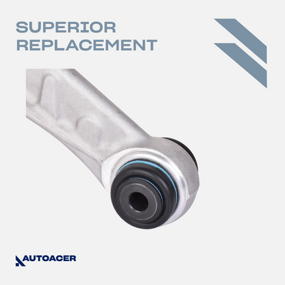 AUTOACER - Front Lower & Lower Control Arm Kit with Bushings Fitted 4 Pcs Fits S-TYPE, XF (XFR / XFR-S), XJ (XJR / XJ8), SUPER V8, VANDEN PLAS, XK / XKR / XKR-S