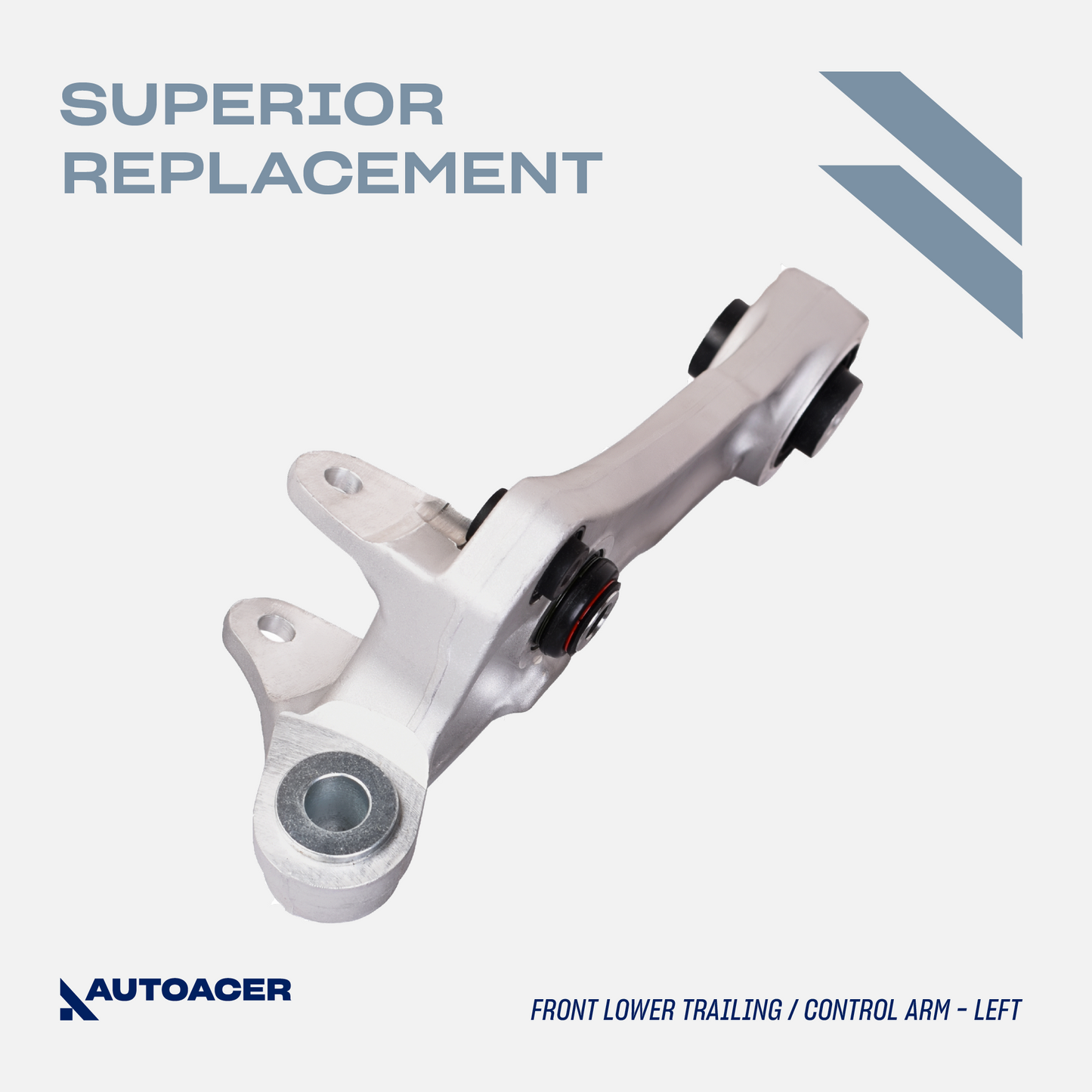 AUTOACER Front Lower Rearward Control Arm Kit 2 Pcs for S-TYPE V6 V8, XJ / XJR / XJ8, SUPER V8, VANDEN PLAS, XK, XF / XFR / XFR-S