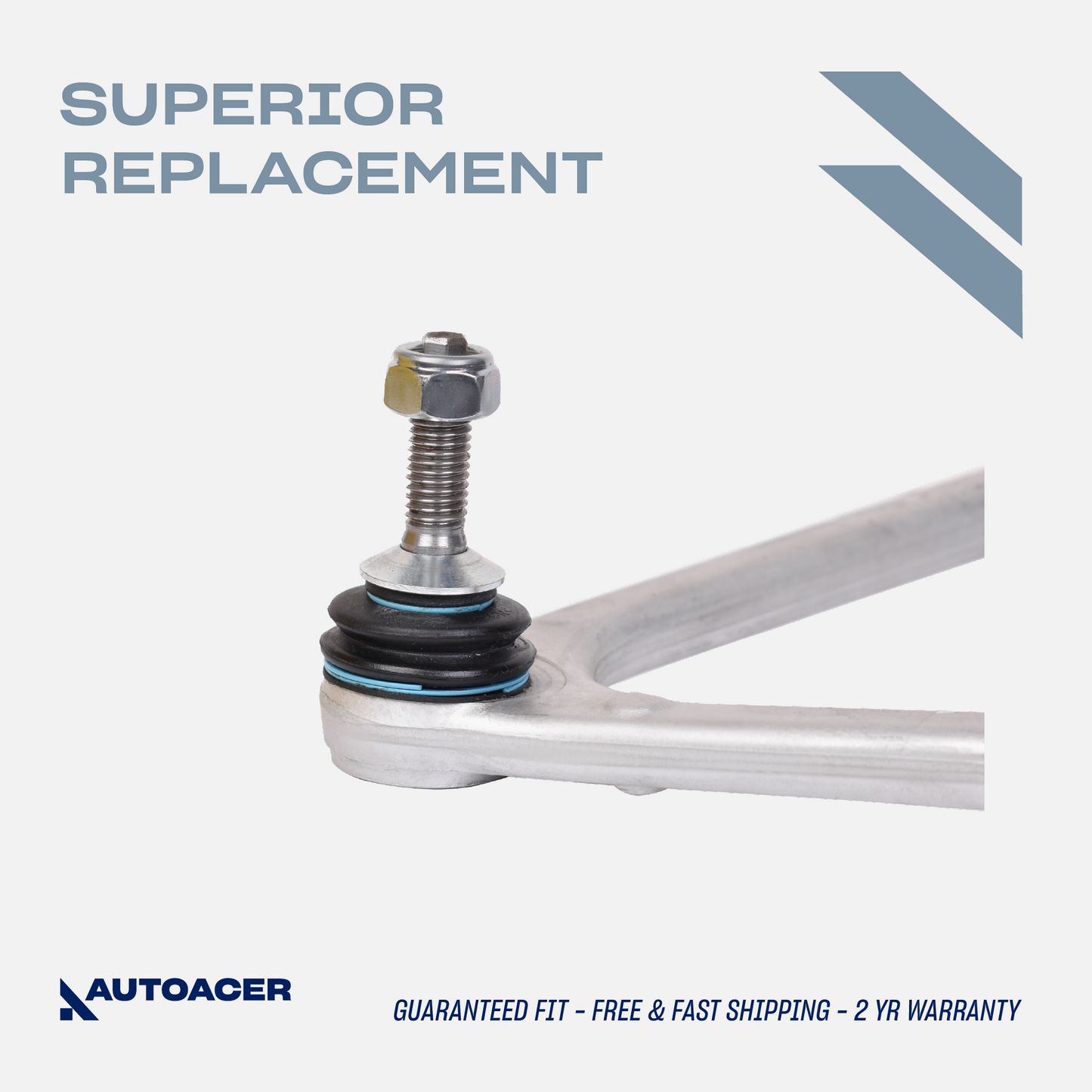 AUTOACER Front Upper, Lower & Lower Rearward Control Arm Kit 6 Pcs W/ Ball Joints and Bushings Fitted Left & Right Fits JAGUAR S-TYPE V6 V8 (X200) 1999 - 2008, XXF / XFR / XFR-S (X250) 2008 - 2015