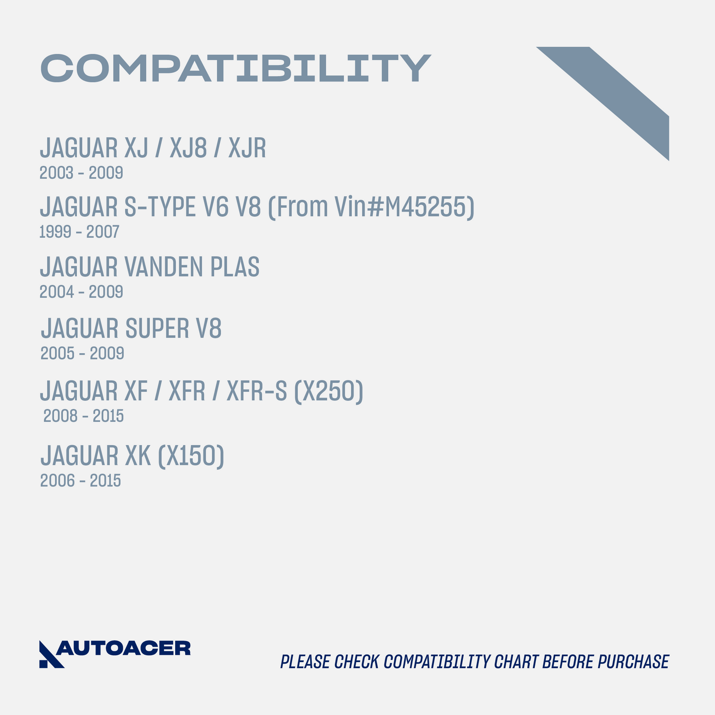 AUTOACER - 2p Front Lower Steering Knuckle Ball Joints For JAGUAR S-TYPE, XJ / XJR / XJ8, SUPER V8, VANDEN PLAS, XK (X150), XF / XFR / XFR-S (X250)