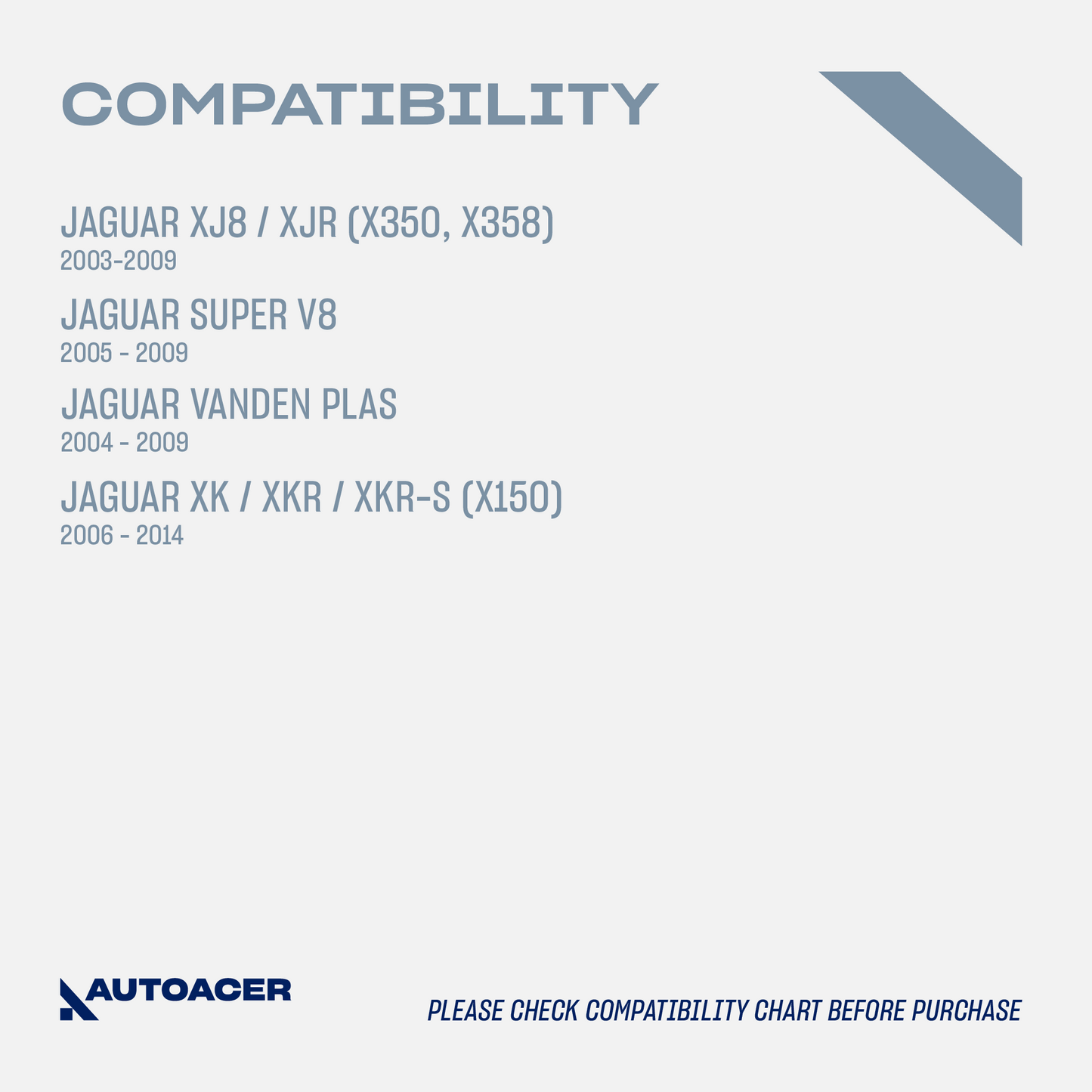 AUTOACER - 4p Front Upper Control Arms & Lower Ball Joint Kit for XJR / XJ8 2003 - 2009, SUPER V8 2005 - 2009, VANDEN PLAS 2004 - 2009, XK / XKR / XKR-S (X150) 2006 - 2014