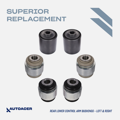 AUTOACER Rear Suspension Kit 14 piece -  Control Arms, Bushings, Stabilizer Bar Links, Tie Rods &  Strut Mount Assembly for JAGUAR S-TYPE