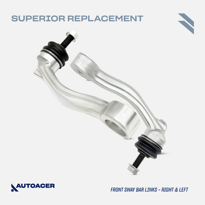 AUTOACER - 10p Front Rear Sway Bar Links, Tie Rods & Steering Knuckle Ball Joint Kit For JAGUAR S-TYPE, XK, SUPER V8, VANDEN PLAS, XJ8 / XJR