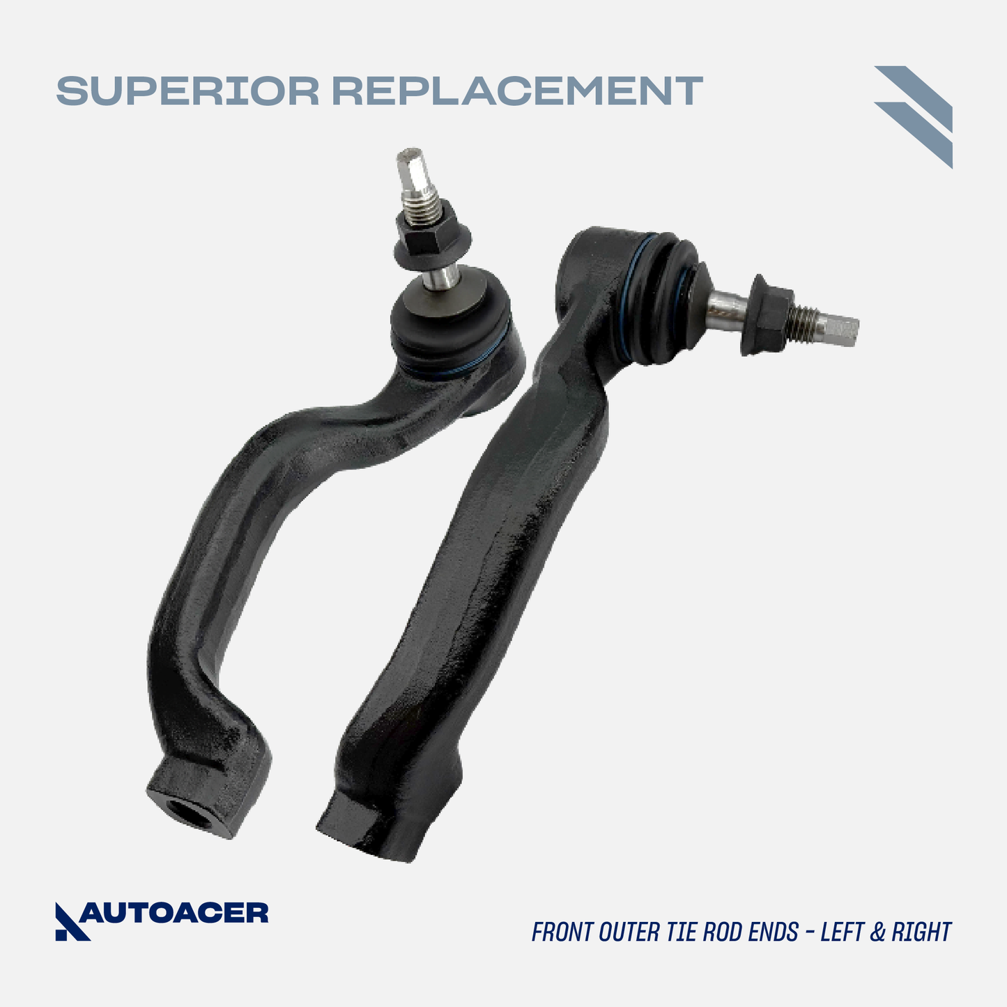 AUTOACER - 10p Front Rear Sway Bar Links, Tie Rods & Steering Knuckle Ball Joint Kit For JAGUAR S-TYPE, XK, SUPER V8, VANDEN PLAS, XJ8 / XJR
