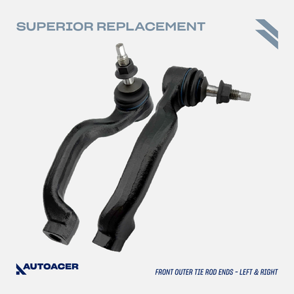 AUTOACER - 10p Front Rear Sway Bar Links, Tie Rods & Steering Knuckle Ball Joint Kit For JAGUAR S-TYPE, XK, SUPER V8, VANDEN PLAS, XJ8 / XJR