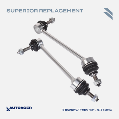 AUTOACER - 10p Front & Rear Sway / Stabilizer Bar Links, Tie Rods & Ball Joints For Jaguar XK / XKR / XKR-S 2010 - 2015, XF / XFR / XFR-S (X250) 2008 - 2015