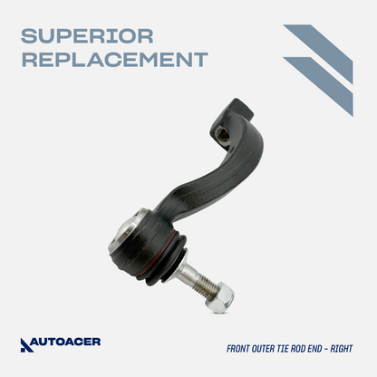 AUTOACER - 6p Front Stabilizer Bar Links, Outer Tie Rod Ends & Sway Bar Bushes 31mm For Jaguar S-Type, XK, Super V8, Vanden Plas, XJ8/XJR
