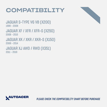 AUTOACER -10p Front Strut Mounts Boot Spring Seat Kit For Jaguar S-Type 1999 - 2008, XJ 2011 - 2019, XK / XKR / XKR-S 2006 - 2014, XF / XFR / XFR-S 2008 - 2015