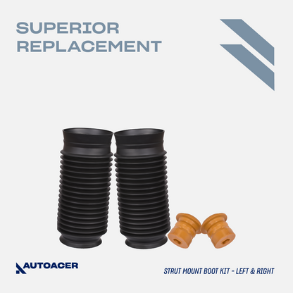 AUTOACER -10p Front Strut Mounts Boot Spring Seat Kit For Jaguar S-Type 1999 - 2008, XJ 2011 - 2019, XK / XKR / XKR-S 2006 - 2014, XF / XFR / XFR-S 2008 - 2015