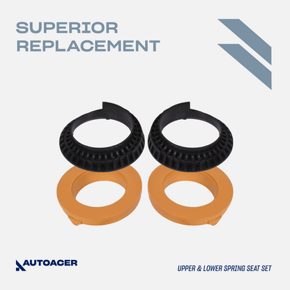 AUTOACER - 10p Rear Strut Mount Kit with Boots Spring Seats For Jaguar S-Type V6 V8 1999 - 2008, XF (X250) 2013 - 2015, XK BASE COUPE (X150) 2007 - 2015, XK TOURING COUPE (X150) 2014