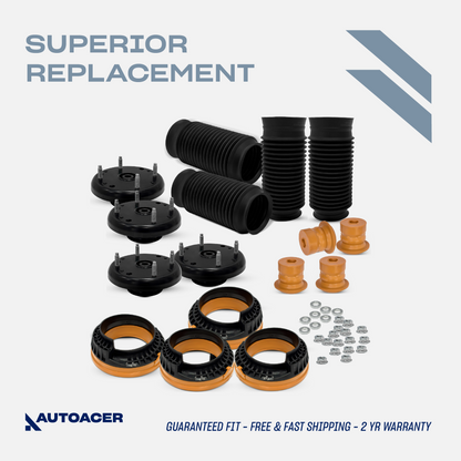 AUTOACER - 20p Front & Rear Strut Mounts, Spring Seat Set, Jounce Bumper & Boots for JAGUAR S-TYPE, XF, XK BASE, XK TOURING