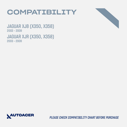 AUTOACER - 14p Front Upper Lower Control Arms, Rear Upper Arms & Bushing Kit For Jaguar XJR / XJ8 2003 - 2009 