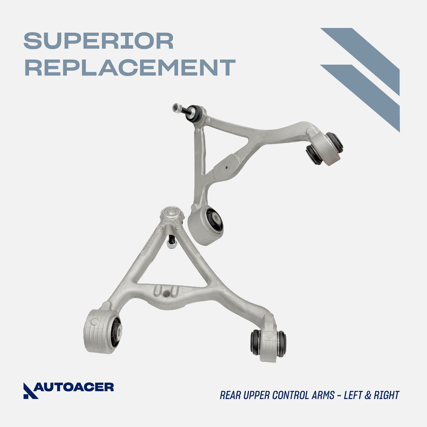 AUTOACER - 14p Front Upper Lower Control Arms, Rear Upper Arms & Bushing Kit For Jaguar XJR / XJ8 2003 - 2009 