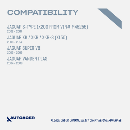 AUTOACER - 14p Front Upper Lower Suspension Arms & Rear Upper Arms, Lower Hydra Bushing Kit For S-TYPE, SUPER V8, VANDEN PLAS, XK / XKR / XKR-S