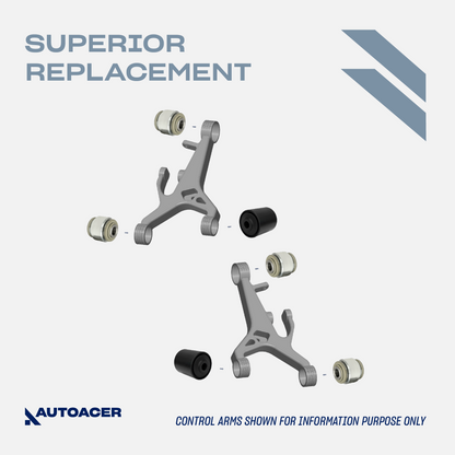 AUTOACER - 14p Front Upper Lower Suspension Arms & Rear Upper Arms, Lower Hydra Bushing Kit For S-TYPE, SUPER V8, VANDEN PLAS, XK / XKR / XKR-S