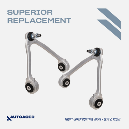 AUTOACER - 14p Front Upper Lower Control Arms Rear Upper Arms & Bushing Kit For Jaguar XF / XFR / XFR-S 2008 - 2015