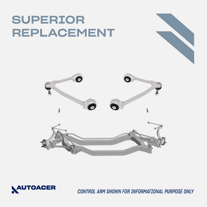 AUTOACER - 4p Front Control Arms & Knuckle Arm Ball Joint Kit For JAGUAR S-TYPE X200 2002 - 2008, XF / XFR / XFR-S (X250) 2009 - 2014 