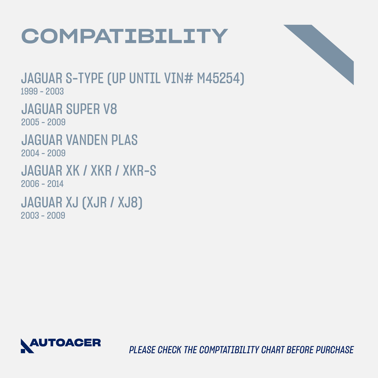 AUTOACER - 6p Front Upper, Lower Control Arms & Trailing Arms, Fits JAGUAR S-TYPE, XJ (XJ8 / XJR), XK / XKR / XKR-S, VANDEN PLAS, SUPER V8