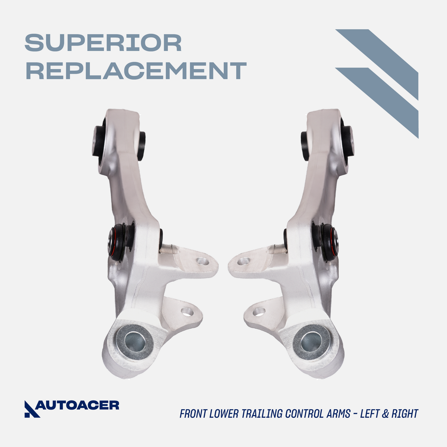 AUTOACER - 6p Front Upper, Lower Control Arms & Trailing Arms, Fits JAGUAR S-TYPE, XJ (XJ8 / XJR), XK / XKR / XKR-S, VANDEN PLAS, SUPER V8