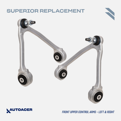 AUTOACER - 10p Front Upper Lower Control Arms, Sway Bar Links & Outer Tie Rods For Jaguar XK / XKR / XKR-S (X150) 2010-2015, XF / XFR / XFR-S (X250) 2008-2015