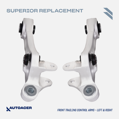 AUTOACER - 10p Front Upper Lower Control Arms, Sway Bar Links & Outer Tie Rods For Jaguar XK / XKR / XKR-S (X150) 2010-2015, XF / XFR / XFR-S (X250) 2008-2015