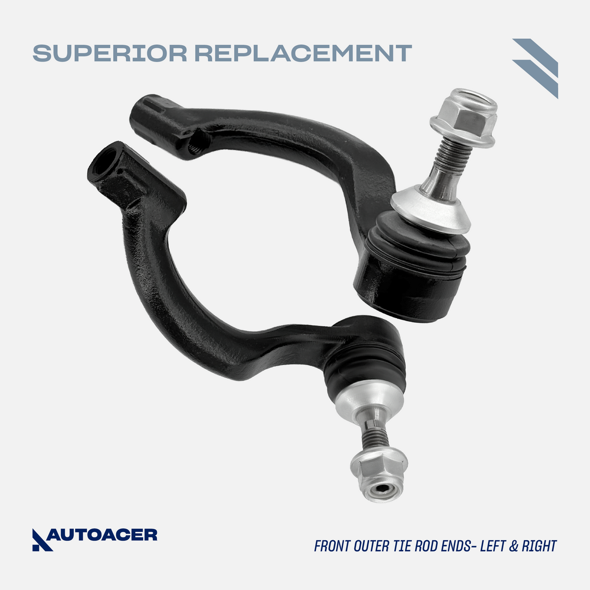 AUTOACER - 10p Front Upper Lower Control Arms, Sway Bar Links & Outer Tie Rods For Jaguar XK / XKR / XKR-S (X150) 2010-2015, XF / XFR / XFR-S (X250) 2008-2015
