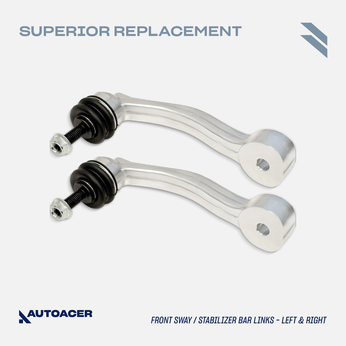 AUTOACER - 10p Front Upper Lower Control Arms, Sway Bar Links & Outer Tie Rods For Jaguar XK / XKR / XKR-S (X150) 2010-2015, XF / XFR / XFR-S (X250) 2008-2015