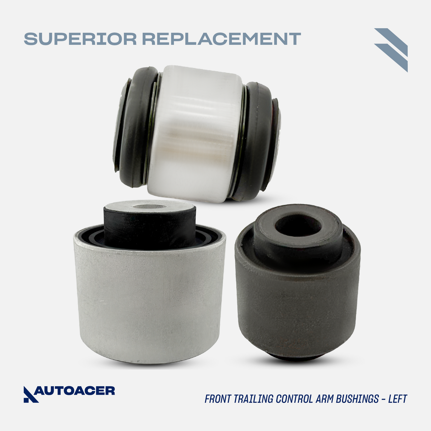 AUTOACER - 10p Front Upper, Lower Control Arms & Bushings For JAGUAR XJ / XJR / XJ8 2003-2009, SUPER V8 2005-2009, VANDEN PLAS 2004-2009, XK / XKR / XKR-S 2006-2014