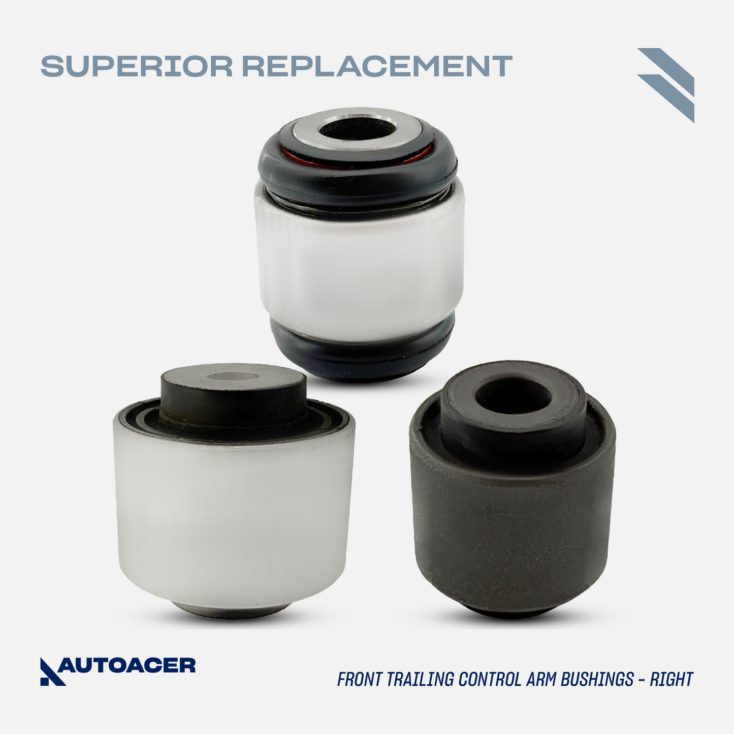 AUTOACER - 10p Front Upper, Lower Control Arms & Bushings For JAGUAR XJ / XJR / XJ8 2003-2009, SUPER V8 2005-2009, VANDEN PLAS 2004-2009, XK / XKR / XKR-S 2006-2014