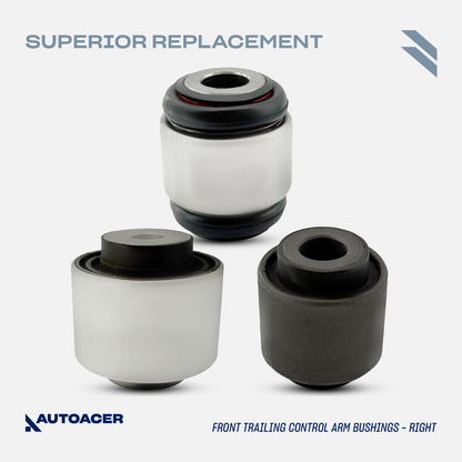 AUTOACER - 10p Front Upper, Lower Control Arms & Bushings For JAGUAR XJ / XJR / XJ8 2003-2009, SUPER V8 2005-2009, VANDEN PLAS 2004-2009, XK / XKR / XKR-S 2006-2014