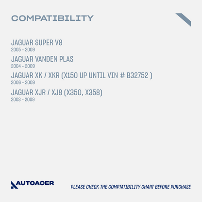 AUTOACER - 8p Front Upper Lower Control / Wishbone Arms with Ball Joints & Bushes Fitted, Stabilizer Bar Links & Tie Rod Ends For JAGUAR XJR / XJ8, SUPER V8, VANDEN PLAS, XK / XKR