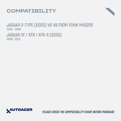 AUTOACER - 10p Front Upper Control Arms, Lower Wishbone Arms & Trailing Bushings For JAGUAR S-TYPE V6 V8 2002 - 2008, XF / XFR / XFR-S (X250) 2008 - 2015