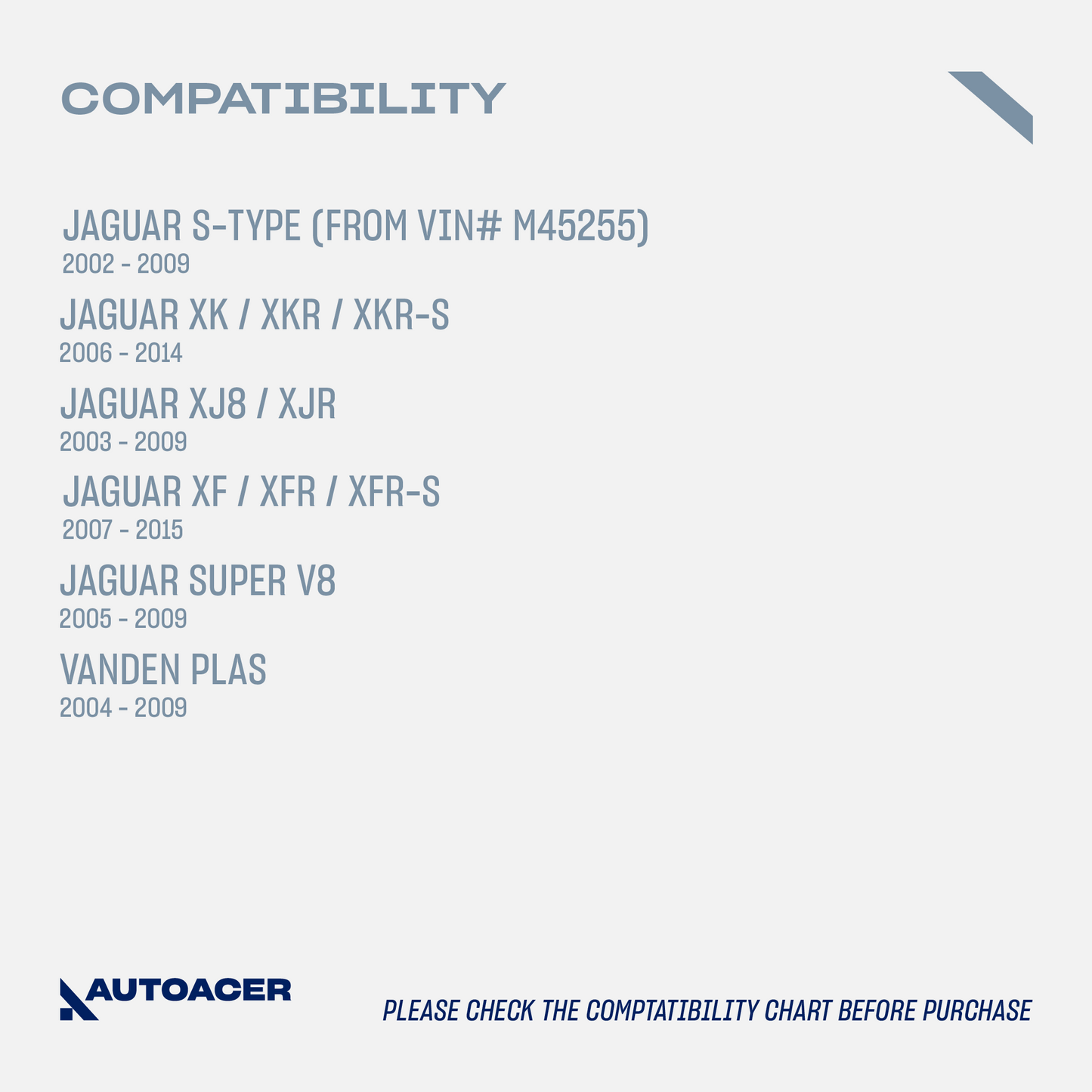 AUTOACER -8p Front Lower Control Arms & Trailing Arm Bushings for JAGUAR S-TYPE, XF (XFR / XFR-S), XJ (XJR / XJ8), SUPER V8, XK / XKR / XKR-S, VANDEN PLAS